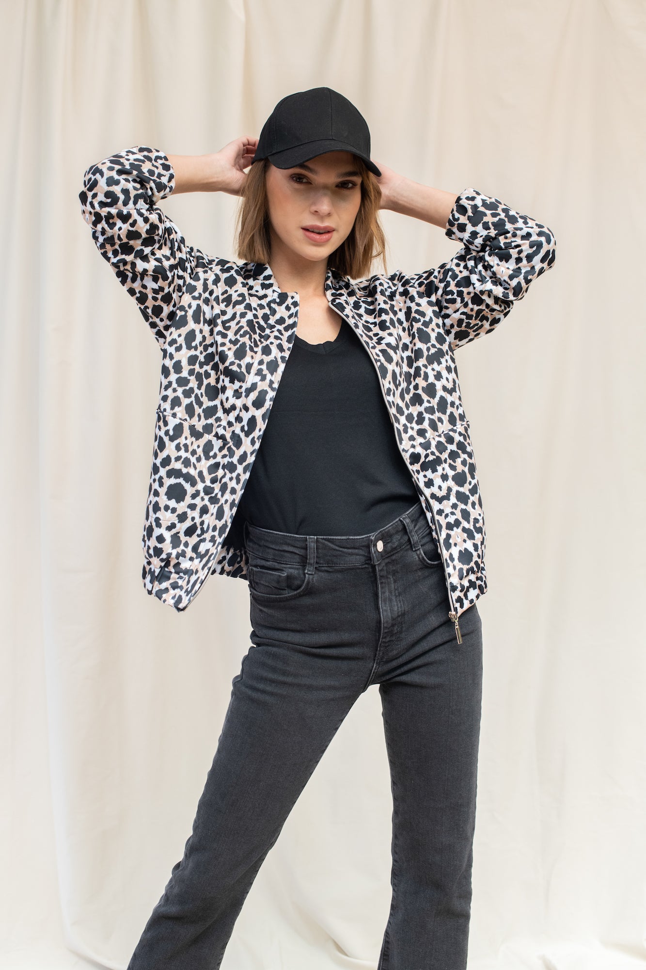 Bomber Cala print